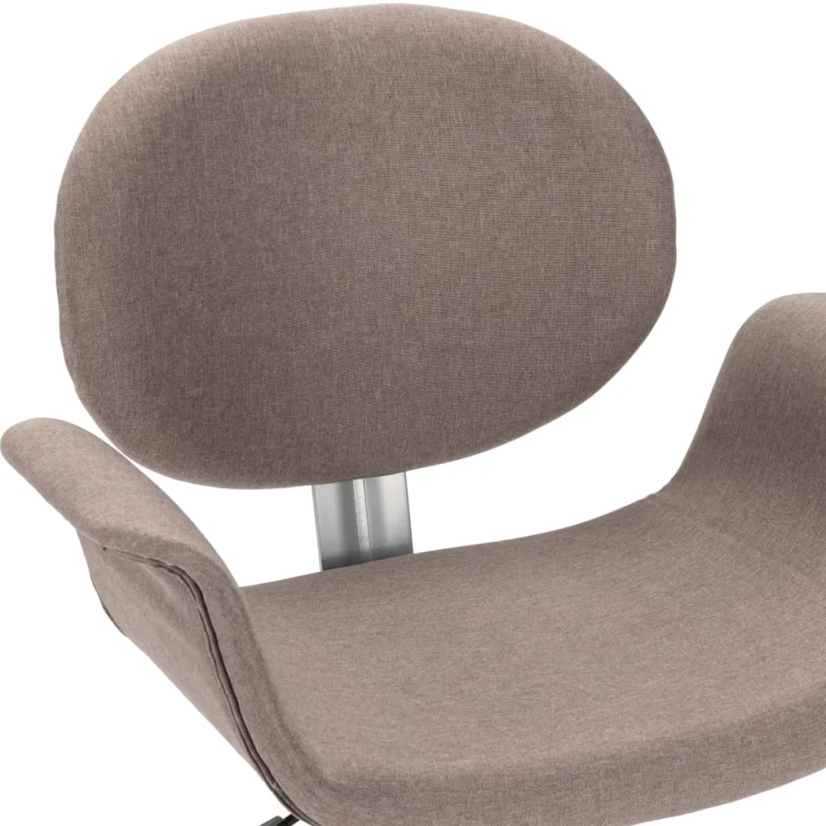 Silla de escritorio Notte giratoria con altura regulable gris 80-87,5x67x62 cm