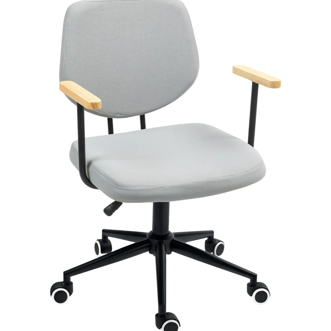 Silla de escritorio Office Homcom altura ajustable gris 84-94x59x55 cm