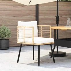 Silla de jardín Karina 2 cojines + reposabrazos 76x60x65 cm