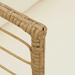 Silla de jardín Karina 2 cojines + reposabrazos 76x60x65 cm