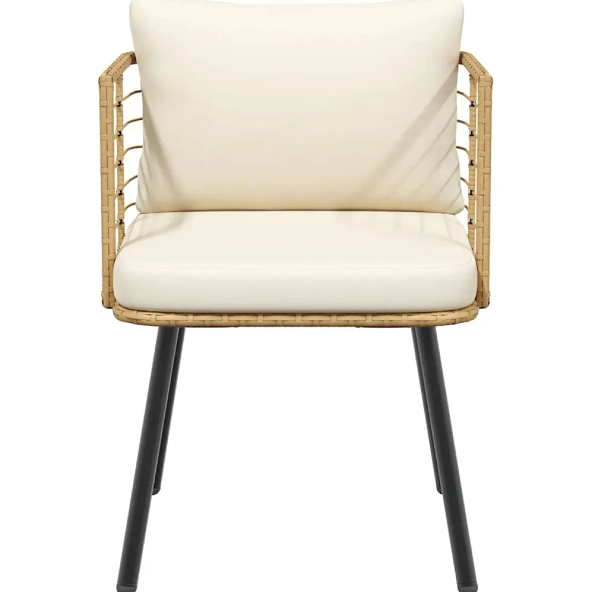 Silla de jardín Karina 2 cojines + reposabrazos 76x60x65 cm