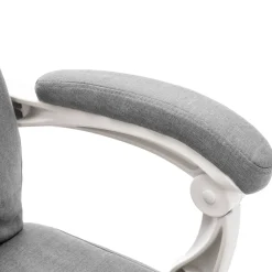 Silla de oficina Ahissa función masaje reclinable gris 112-121x60x64 cm