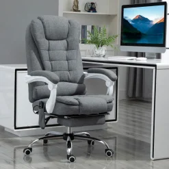 Silla de oficina Altea Vinsetto reclinable + altura regulable con 6 puntos de masaje 113-121x68,5x68,5 cm