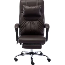Silla de oficina Ammia función masaje reclinable 112-121x60x64 cm