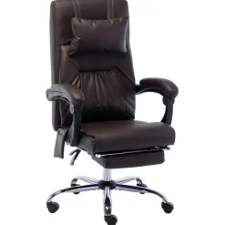 Silla de oficina Ammia función masaje reclinable 112-121x60x64 cm