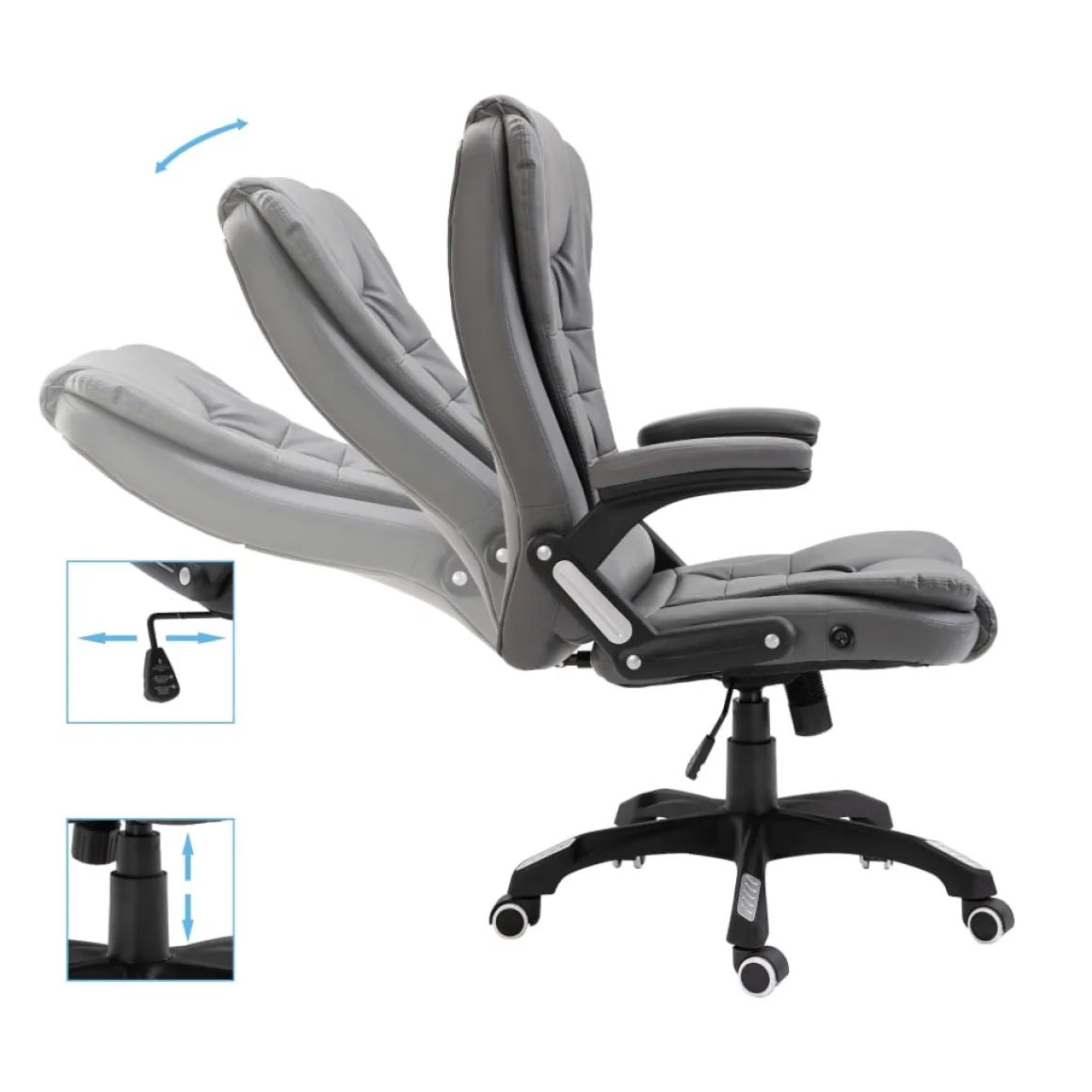 Silla de oficina Arpa altura ajustable 110-119x68x71 cm