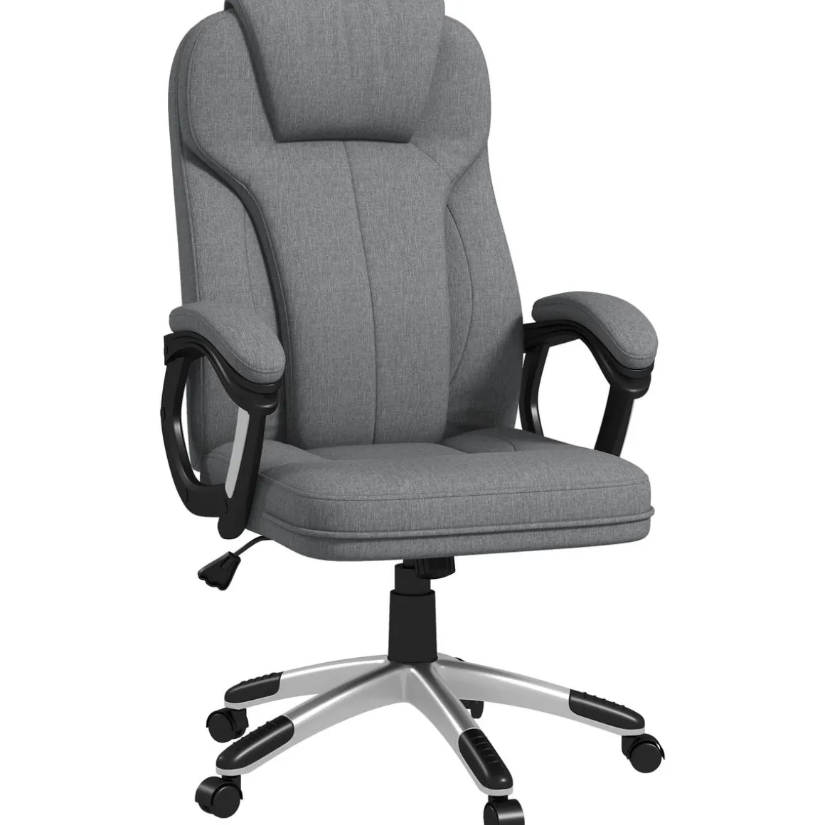 Silla de oficina Azal Vinsetto altura ajustable basculante gris 110-120x66x75 cm
