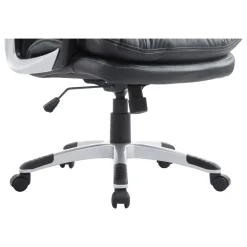 Silla de oficina Beheel Homcom altura ajustable negro 110-120,5x66x71 cm