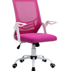 Silla de oficina Broome Vinsetto altura ajustable + reposabrazos abatible 94-104x62,5x55 cm