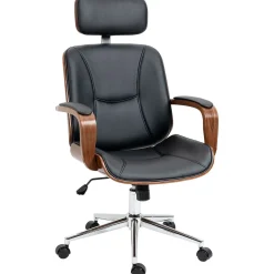 Silla de oficina Cactus Vinsetto basculante + reposacabezas extraíble negro 110-120x62x63 cm