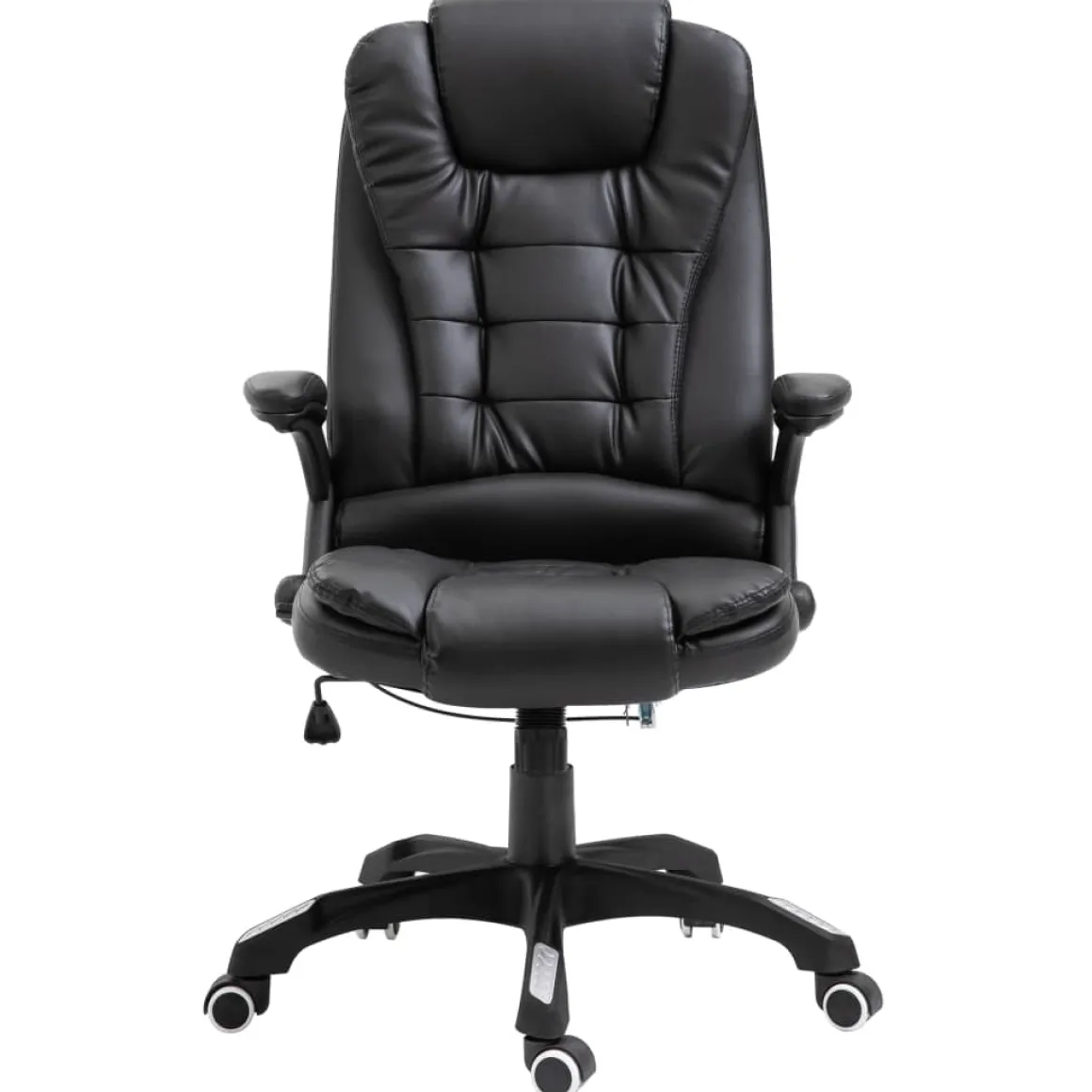 Silla de oficina Coma acolchada reclinable negro 110-119x68x71 cm