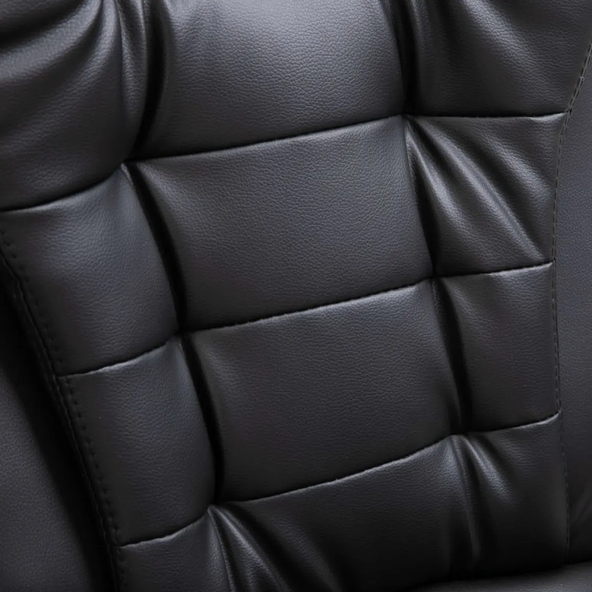 Silla de oficina Coma acolchada reclinable negro 110-119x68x71 cm