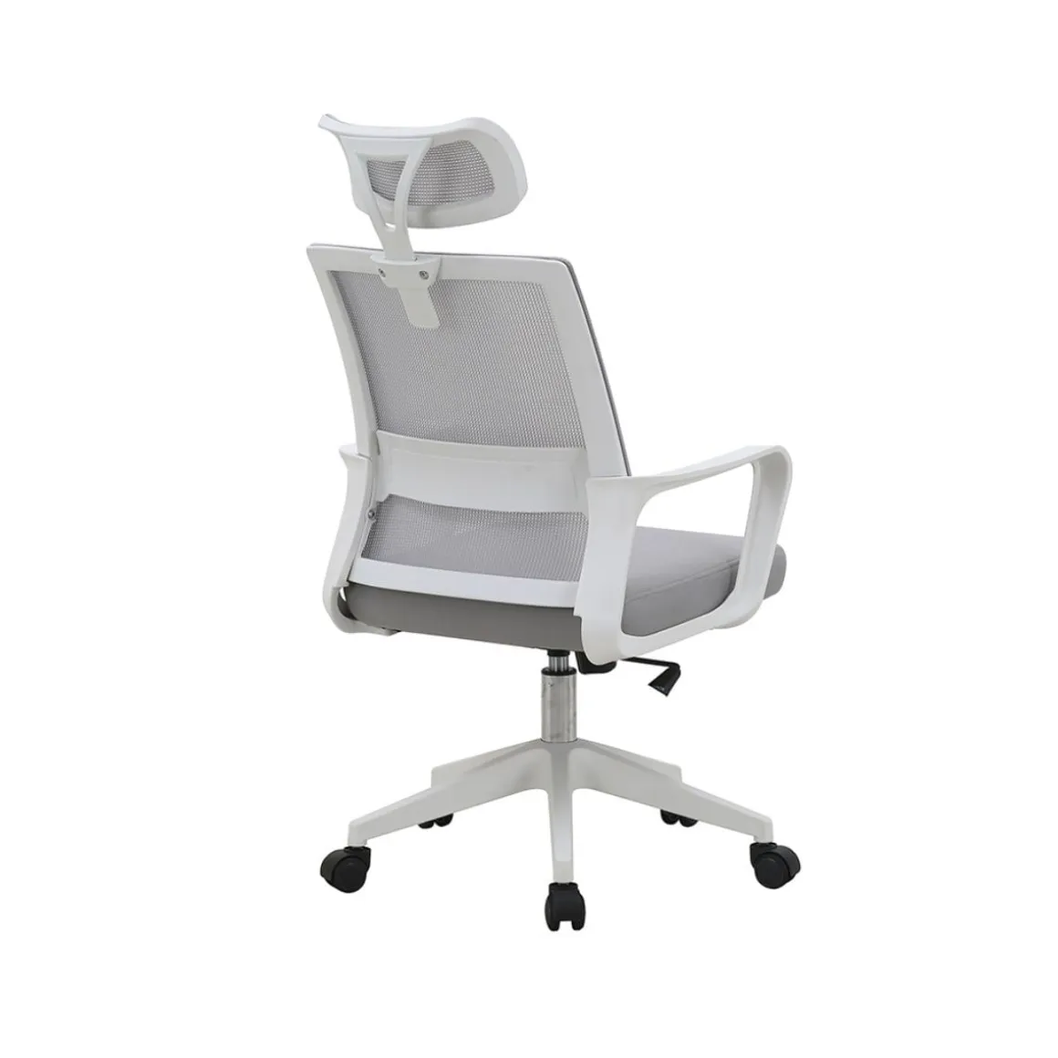 Silla de oficina ergonómica altura regulable reposacabezas 111-120x61x61 cm