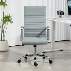 Silla de oficina Kuldesh Vinsetto altura ajustable 104-114x54x62 cm