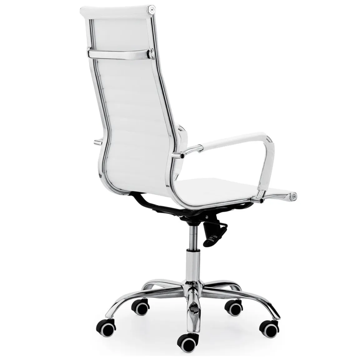 Silla de oficina Letter giratoria símil piel 106-116x64x64 cm