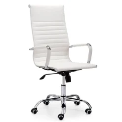Silla de oficina Letter giratoria símil piel 106-116x64x64 cm