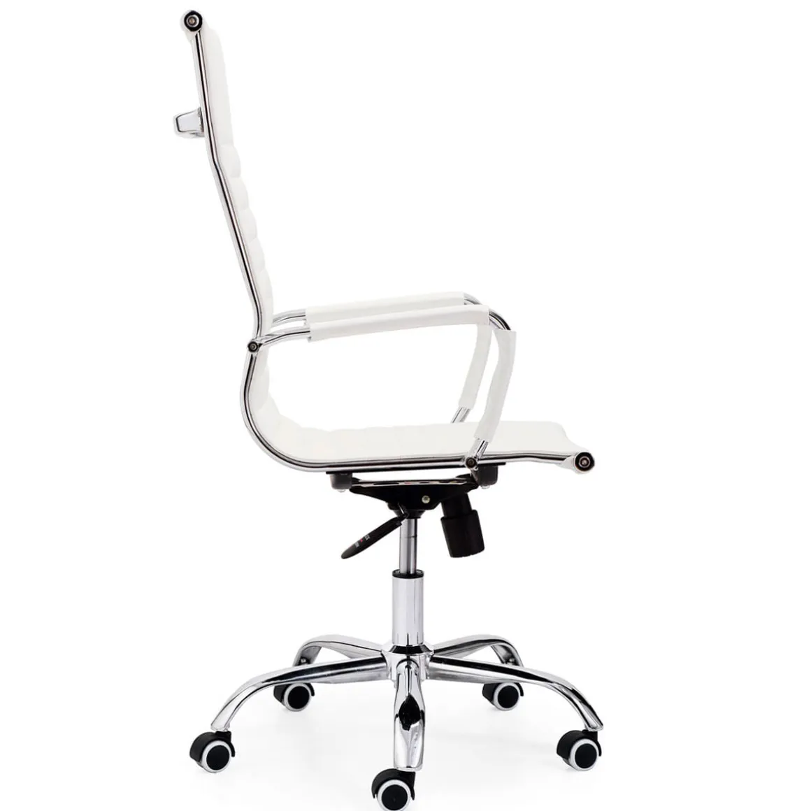 Silla de oficina Letter giratoria símil piel 106-116x64x64 cm