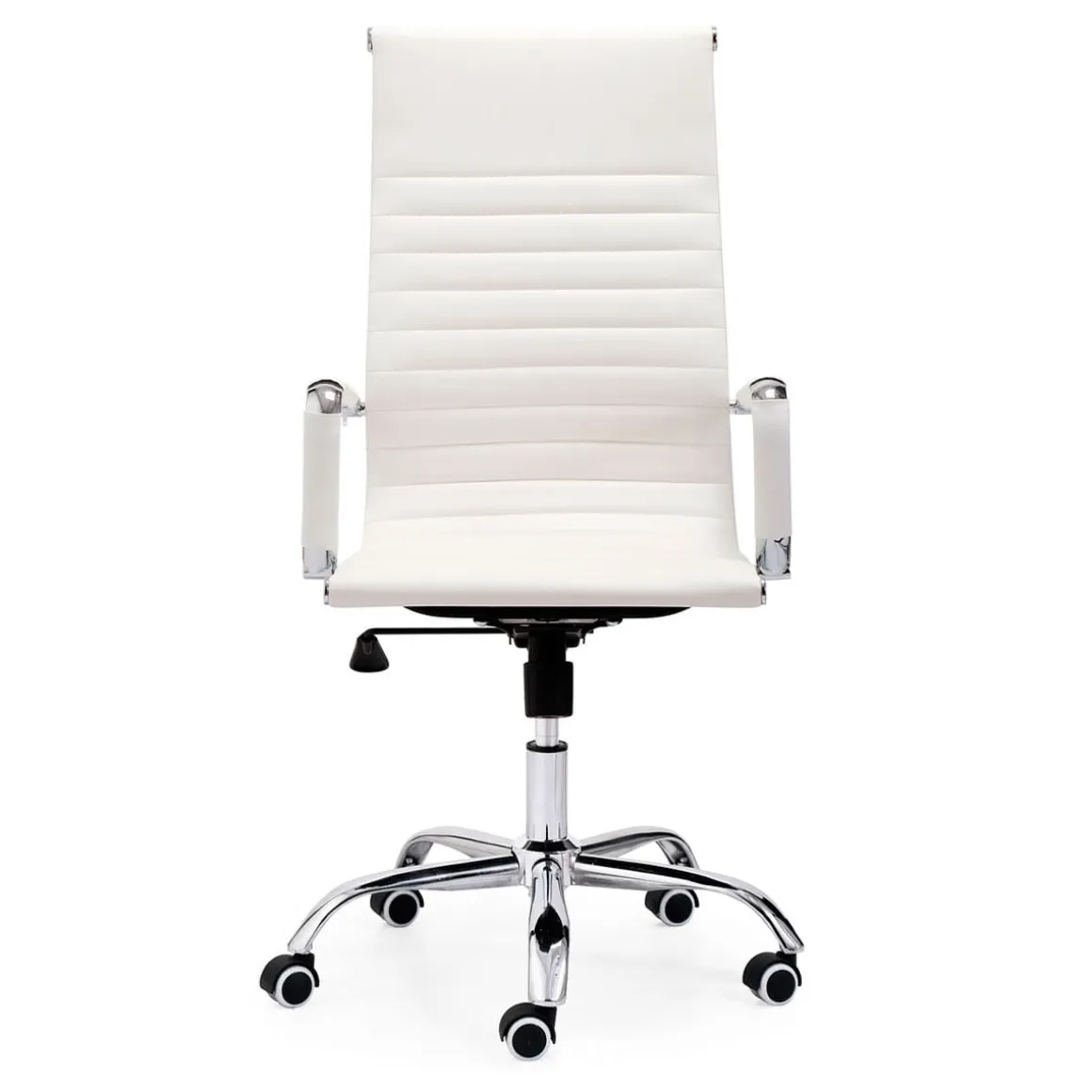 Silla de oficina Letter giratoria símil piel 106-116x64x64 cm