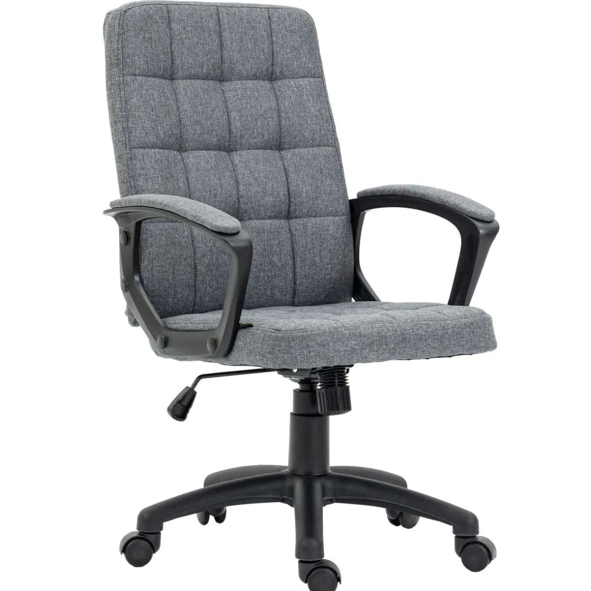 Silla de oficina Lodang Vinsetto altura ajustable con reposabrazos gris 96-105,5x59x63 cm