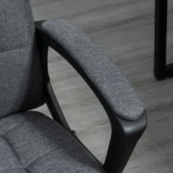 Silla de oficina Lodang Vinsetto altura ajustable con reposabrazos gris 96-105,5x59x63 cm