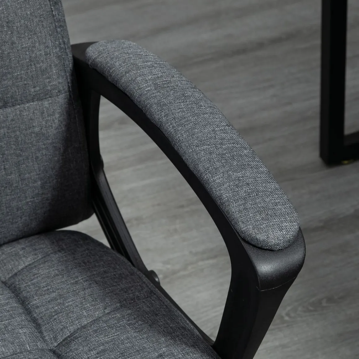 Silla de oficina Lodang Vinsetto altura ajustable con reposabrazos gris 96-105,5x59x63 cm