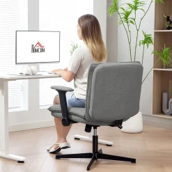 Silla de oficina Nori Homcom altura ajustable 97x76x70 cm