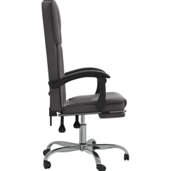 Silla de oficina Nusar reclinable con reposapiés 112,5-122x63x56 cm