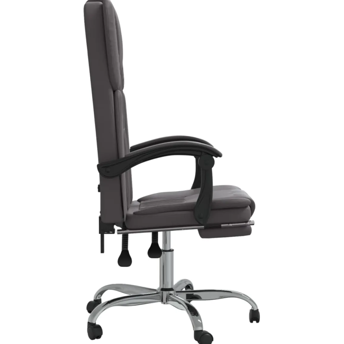 Silla de oficina Nusar reclinable con reposapiés 112,5-122x63x56 cm