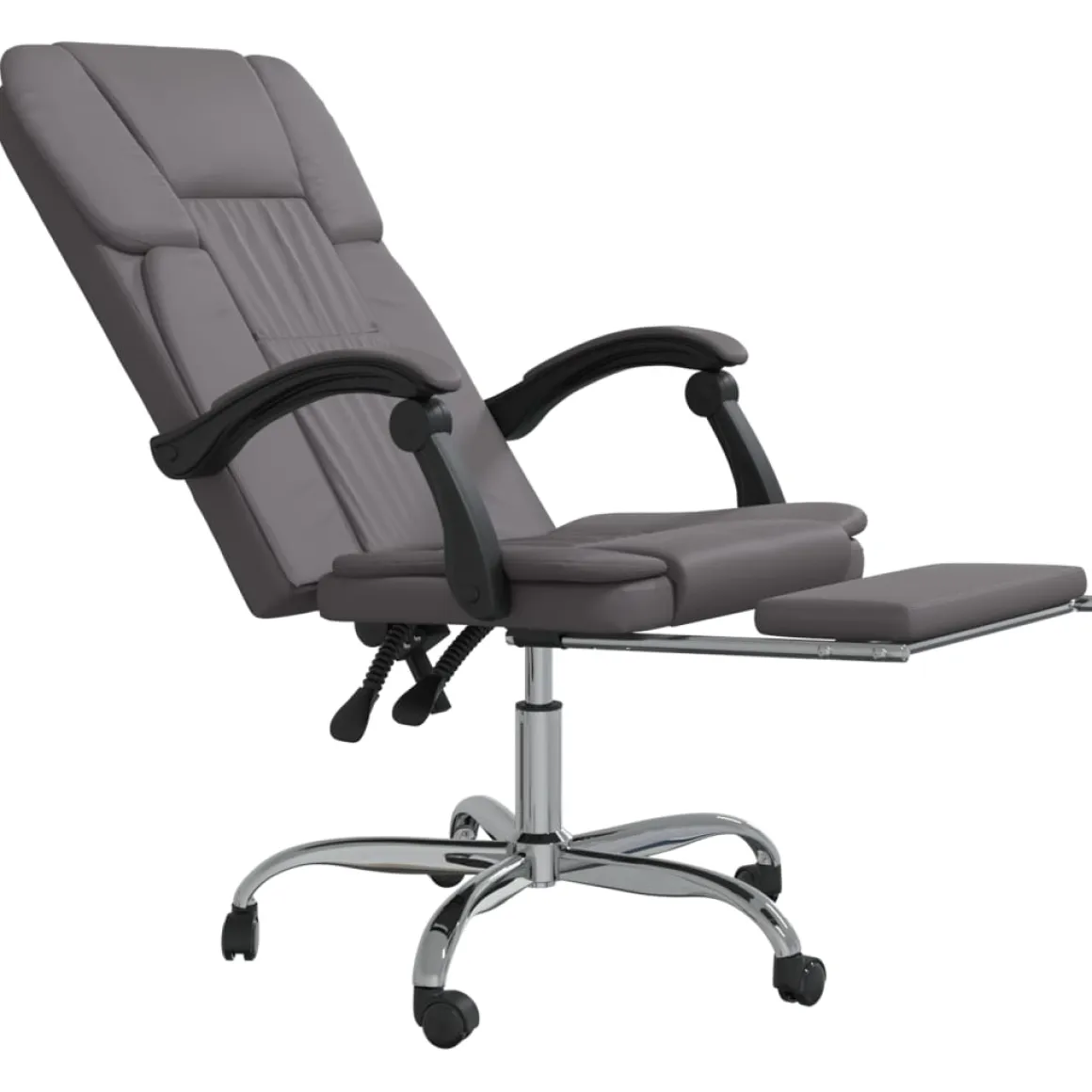 Silla de oficina Nusar reclinable con reposapiés 112,5-122x63x56 cm