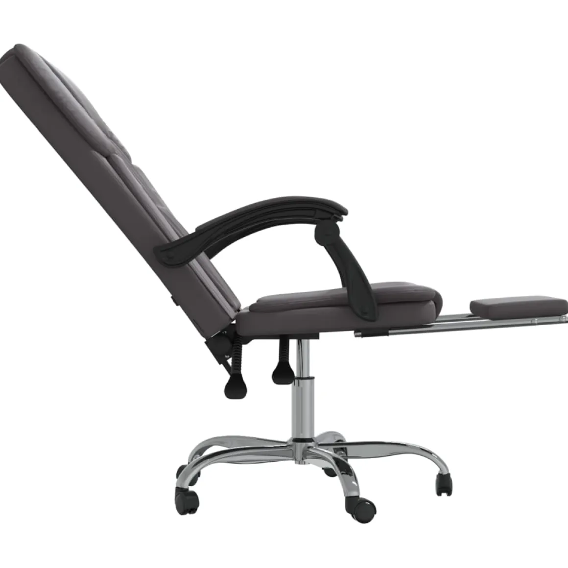 Silla de oficina Nusar reclinable con reposapiés 112,5-122x63x56 cm