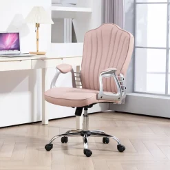 Silla de oficina Saki Homcom altura ajustable basculante 106-116x61x62 cm