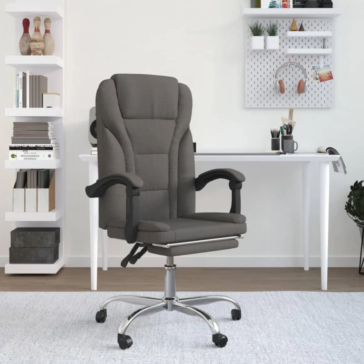 Silla de oficina Simos reclinable altura ajustable 112,5-122x63x56 cm