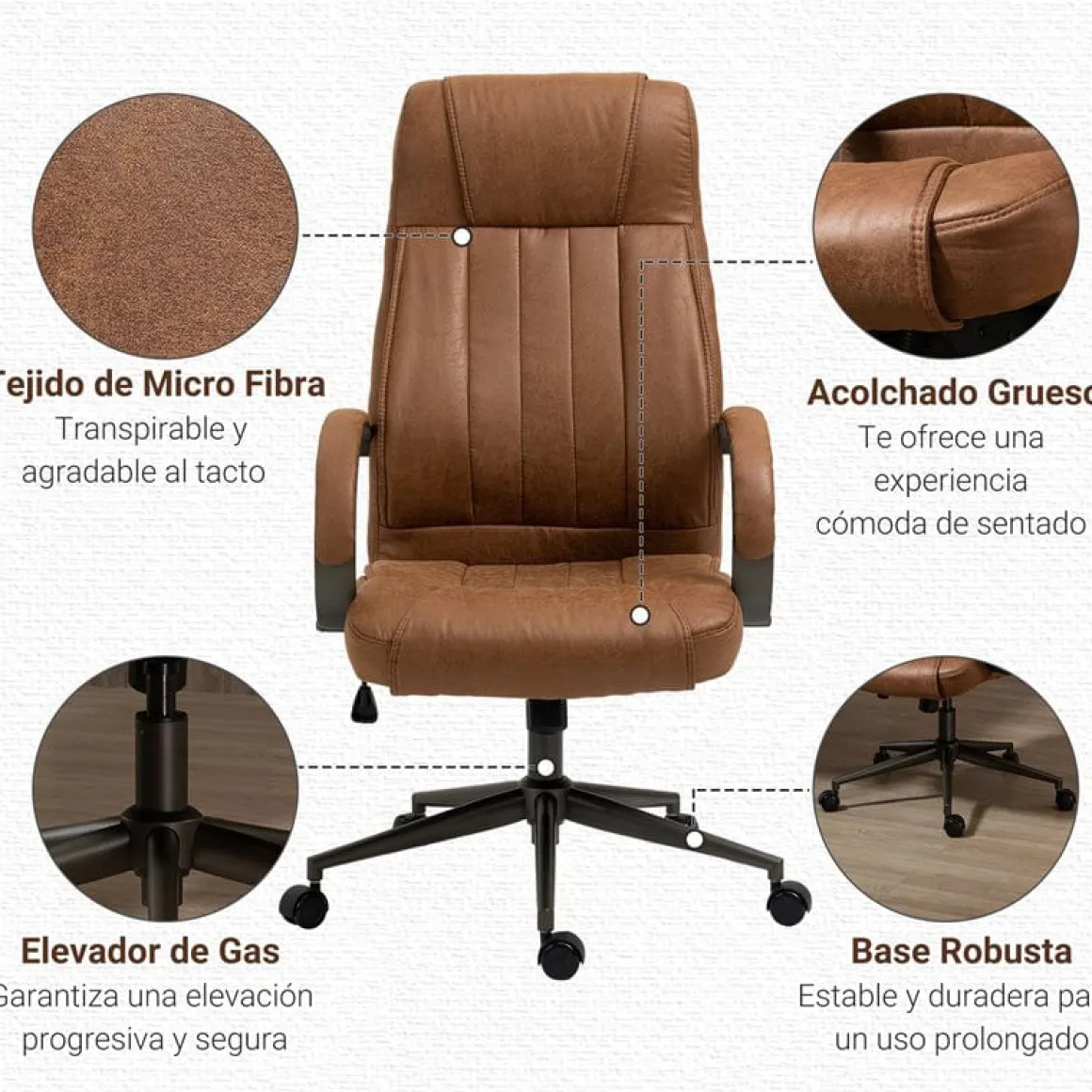 Silla de oficina Vinsetto ajustable