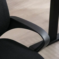 Silla de oficina Waco Homcom basculante con reposabrazos + ruedas 89-109x57x55 cm