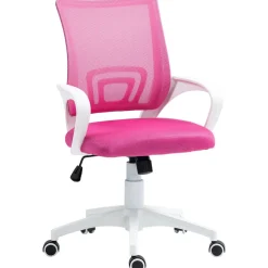 Silla de oficina Waco Homcom basculante con reposabrazos + ruedas 89-109x57x55 cm
