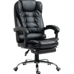 Silla de oficina Zeni reclinable + reposapiés 109-117x64,5x69 cm