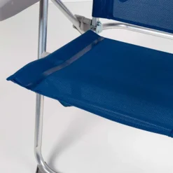Silla de playa Aktive Beach 6 posiciones azul 94x53x60 cm