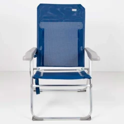 Silla de playa Aktive Beach 6 posiciones azul 94x53x60 cm