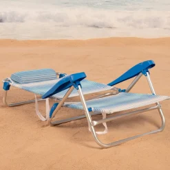 Silla de playa Aktive reclinable + reposabrazos
