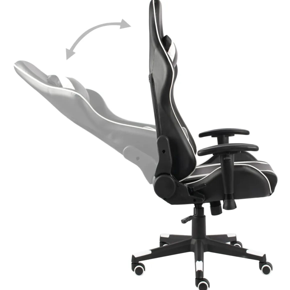Silla gaming Ayton altura regulable + respaldo reclinable 123-133x60x69 cm