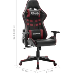 Silla gaming Spott altura ajustable respaldo reclinable 123-133x67x61 cm