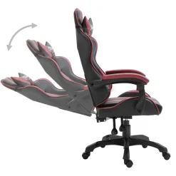 Silla gaming Volutha con reposabrazos reclinable 115-122x61,5x68 cm