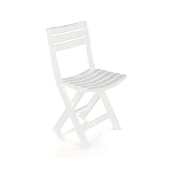 Silla plegable Birki blanco 78x44x41 cm