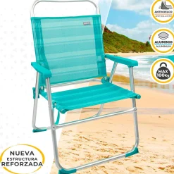 Silla plegable fija Aktive con asa 88x56x50 cm