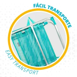Silla plegable fija Aktive con asa 88x56x50 cm