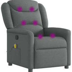 Sillón de masaje Arizaba 6 puntos de masaje reclinable 100x78x95 cm