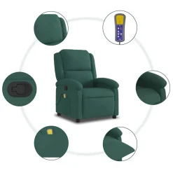 Sillón de masaje Ceiba reclinable 6 puntos con mando a distancia 99,5x71x86,5 cm