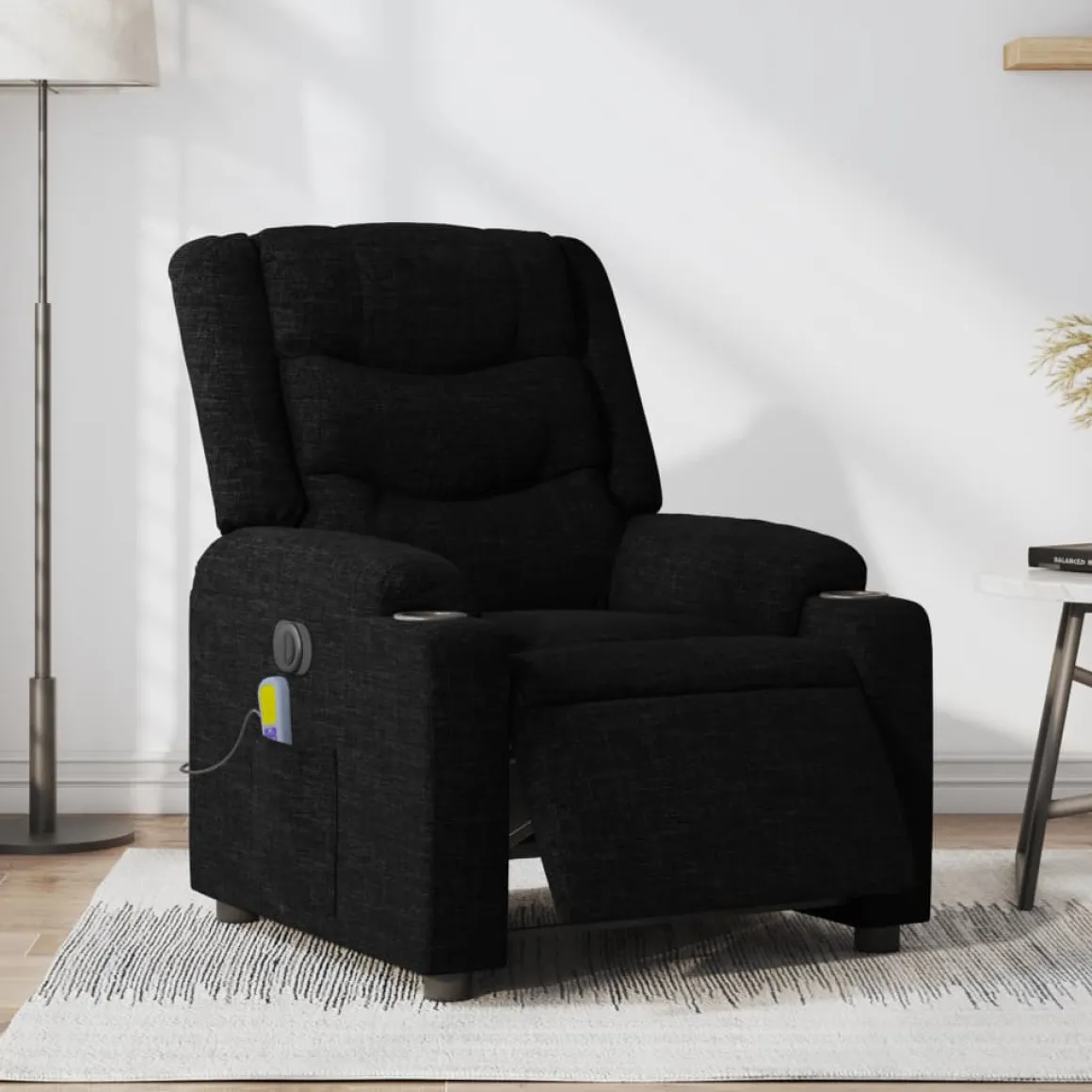 Sillón de masaje Mostera reclinable 6 puntos de masaje 99x75,5x93 cm