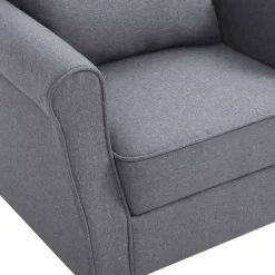 Sillón Marino tapizado tela con cojín 101x68x73 cm