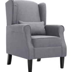 Sillón Marino tapizado tela con cojín 101x68x73 cm